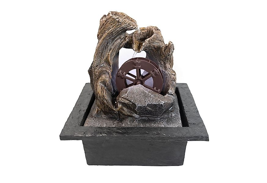 Lemodo Zimmerbrunnen Tischbrunnen mit drehendem Wasserrad, 21,5 cm Breite günstig online kaufen