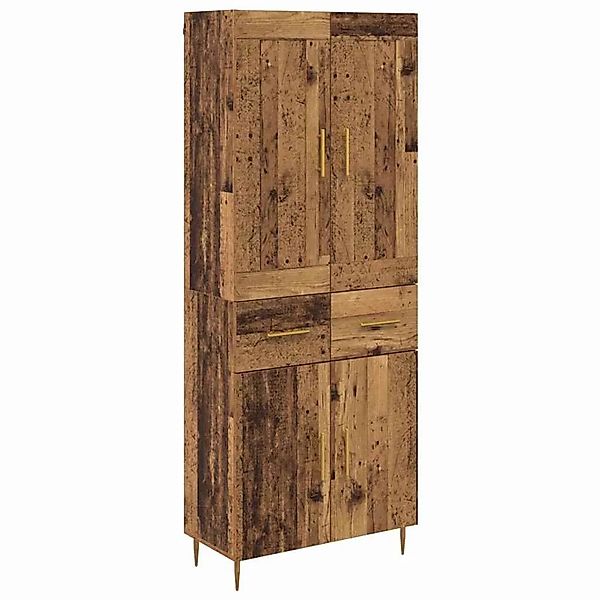vidaXL Highboard mit Schubladen Altholz 69,5 x 34 x 180 cm Holzwerkstoff 34 günstig online kaufen