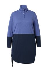 Ulla Popken Longshirt Longshirt Saumband Stehkragen günstig online kaufen