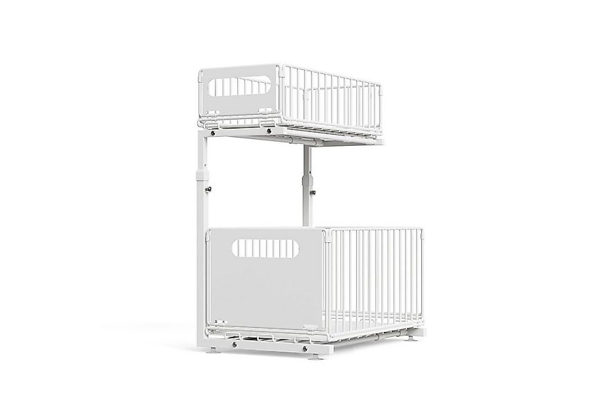 JEOBEST Küchenregal Küchen-Organizer, Unter Waschbecken Regal Metall, Auszi günstig online kaufen