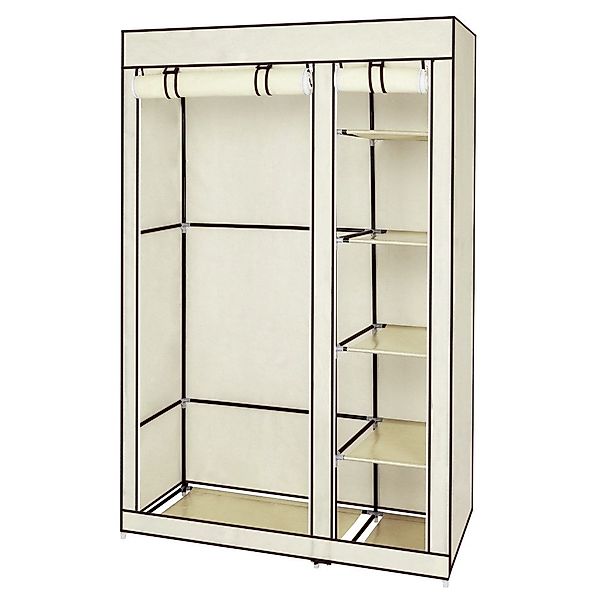 HT Kleiderschrank mit Vliesstoff und Aufhängestange, günstig online kaufen