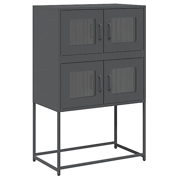 vidaXL Highboard Anthrazit 68x39x107 cm Stahl 853346 günstig online kaufen