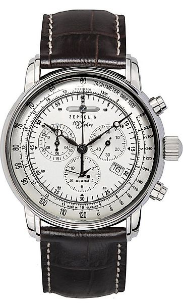 ZEPPELIN Chronograph 100 Jahre 7680-1, Armbanduhr, Quarzuhr, Herrenuhr, Dat günstig online kaufen