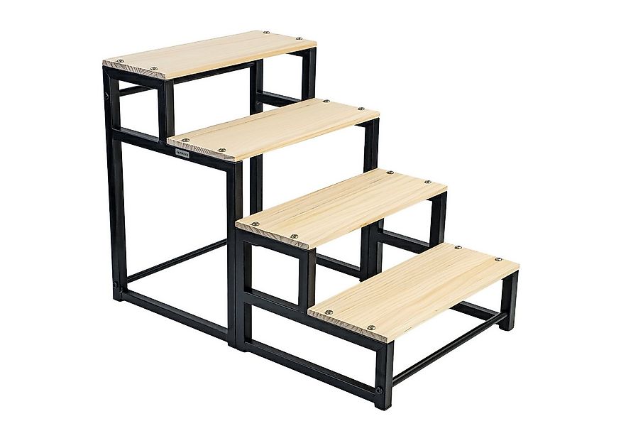 RAMROXX Hunderampe Hundetreppe Hundeleiter 4 Stufen bis 43cm hoch günstig online kaufen