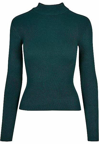 URBAN CLASSICS Sweater "Urban Classics Damen Ladies Rib Knit Turtelneck Swe günstig online kaufen