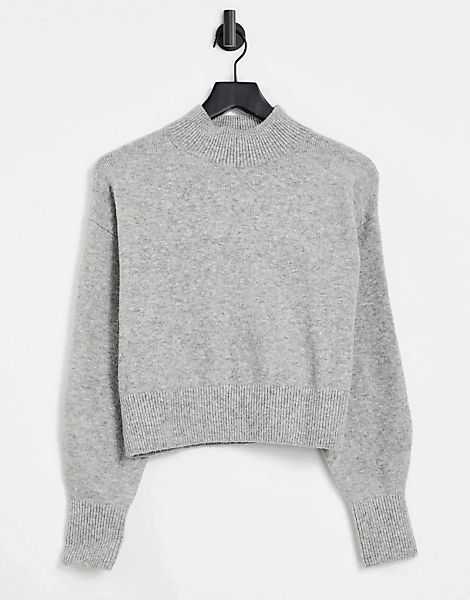 & Other Stories – Pullover in Grau mit Stehkragen günstig online kaufen