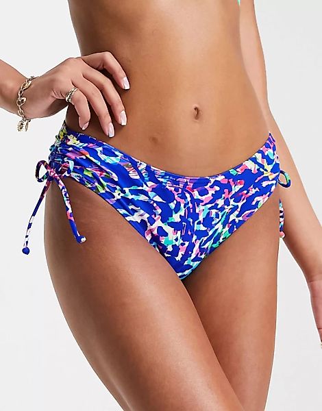 Figleaves – Fiesta – Bikiniunterteil im klassischem Stil mit mehrfarbigem L günstig online kaufen