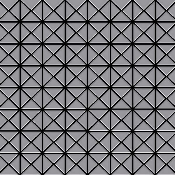 ALLOY Mosaik Fliese Massiv Metall Edelstahl Matt Grau 1,6mm Stark Deco-s-s- günstig online kaufen