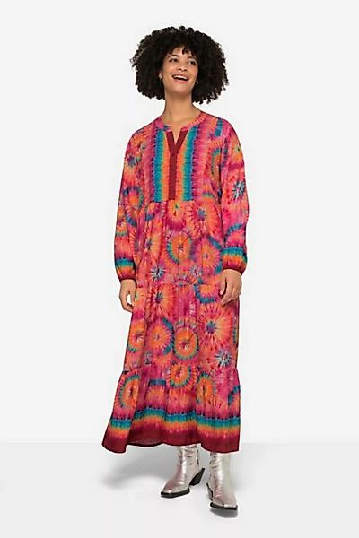 Angel of Style Sommerkleid Kleid Midilänge Blüten-Muster Tunika-Ausschnitt günstig online kaufen