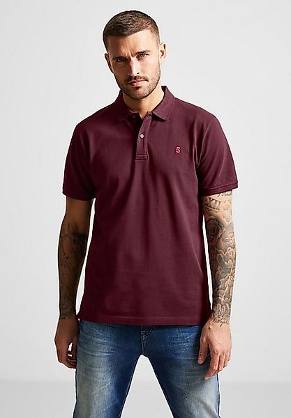 STREET ONE MEN Poloshirt, in Unifarbe günstig online kaufen