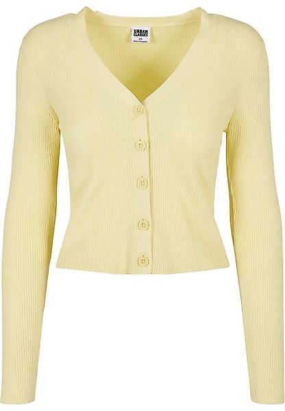 URBAN CLASSICS Strickjacke "Urban Classics Damen Ladies Short Rib Knit Card günstig online kaufen