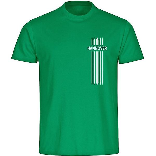 multifanshop T-Shirt Herren Hannover - Streifen - Männer günstig online kaufen