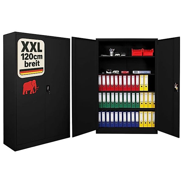 PROREGAL Flügeltürenschrank ELEPHANT Mit 2 Türen Abschließbar HxBxT 180x120 günstig online kaufen