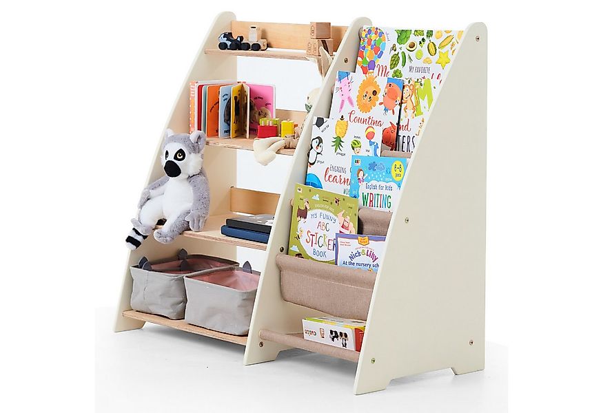 Goodevas Kinderregal Holz-Bücherregale Funktionaler Spielzeugorganisator fü günstig online kaufen
