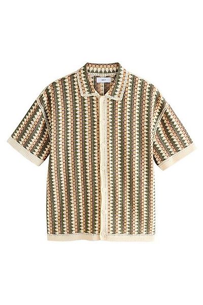 Next Poloshirt Geknöpftes Relaxed Fit Poloshirt mit Strickdetail (1-tlg) günstig online kaufen