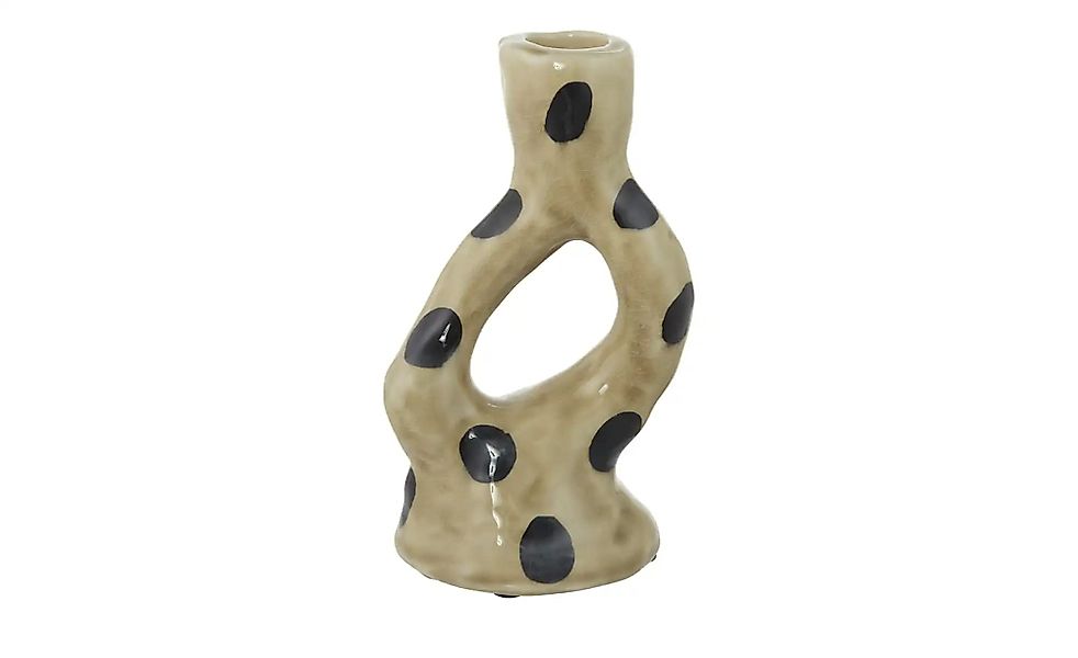 Kerzenhalter   ¦ beige ¦ Porzellan ¦ Maße (cm): B: 9,8 H: 17,5 T: 7.5 Acces günstig online kaufen