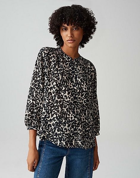 OPUS Kurzarmbluse FAMELIA Regular mit feiner Jacquard Struktur günstig online kaufen