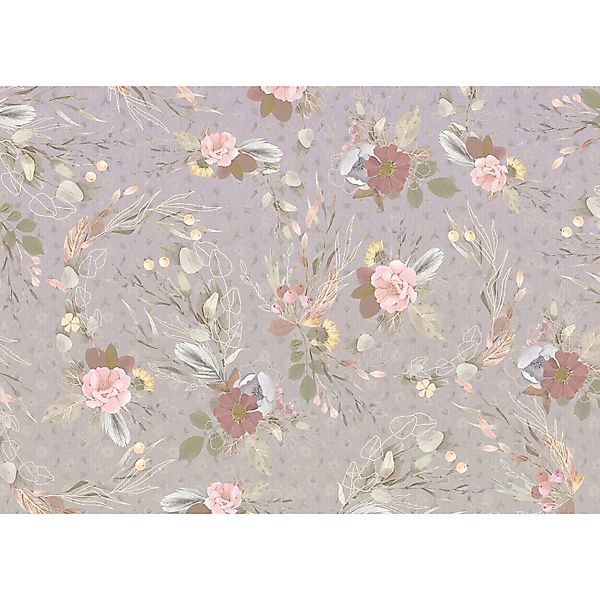 Komar Fototapete Endless Spring Violett und Rosa 350 x 250 cm 611214 günstig online kaufen