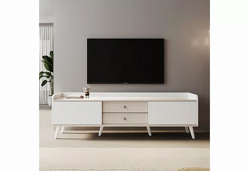 Celya TV-Schrank mit zwei Schubladen,H58/L160/T40 cm TV- Lowboard niedrige günstig online kaufen