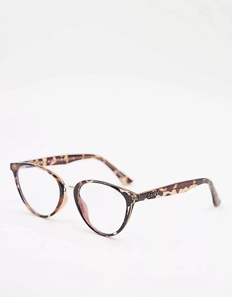 Quay – Rumours – Brille mit transparenten Cat-Eye-Gläsern günstig online kaufen