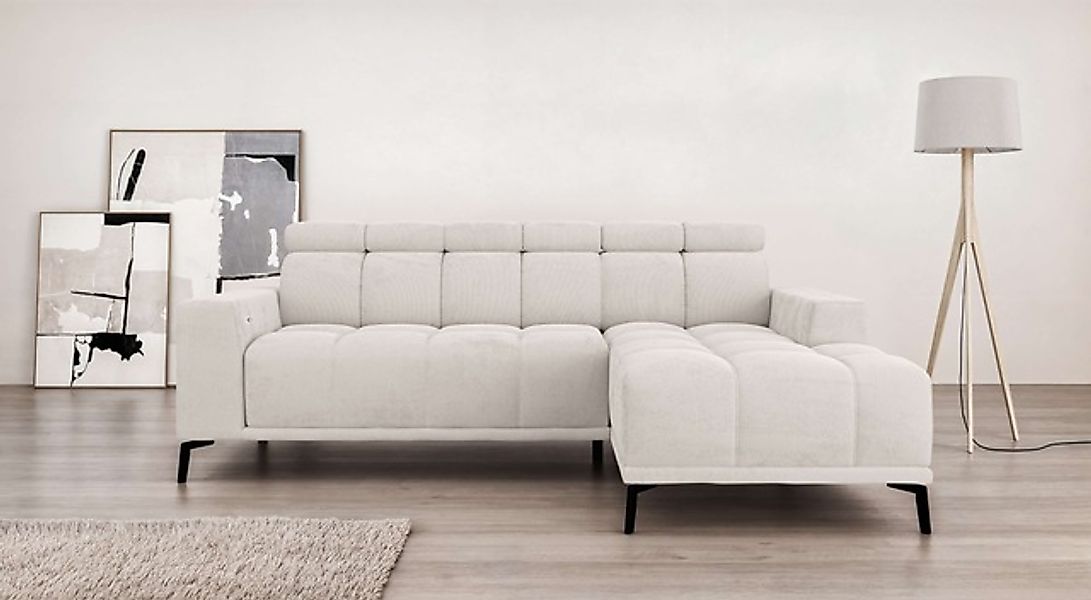 Home affaire Ecksofa »CAZIE, Designsofa, L-Form, trendige Bubble-Optik,« L- günstig online kaufen