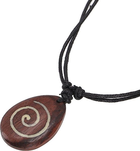 Guru-Shop Perlenkette Ethno Holzschmuck, Surferkette - ovale Spirale.. günstig online kaufen