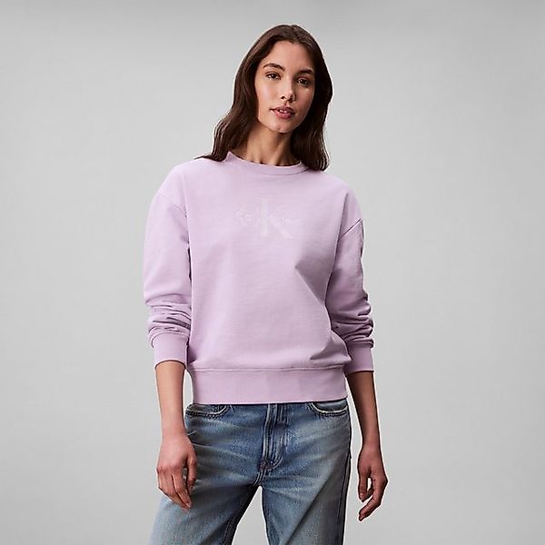 Calvin Klein Jeans Sweatshirt LS MNLG FRNCH TRRY R Mit Rundhalsausschnitt günstig online kaufen