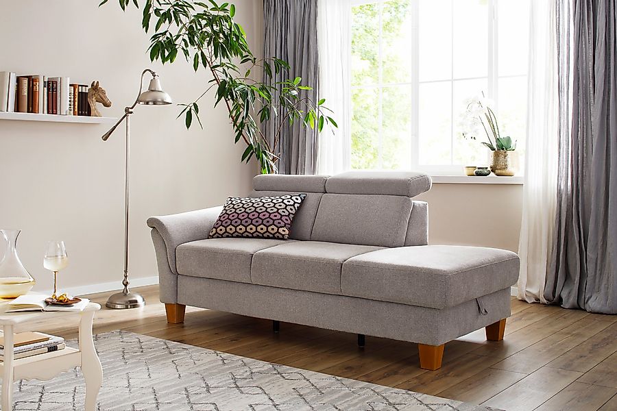 Home affaire Recamiere "Conville" incl. Kopfteilverstellung, Federkern, wah günstig online kaufen