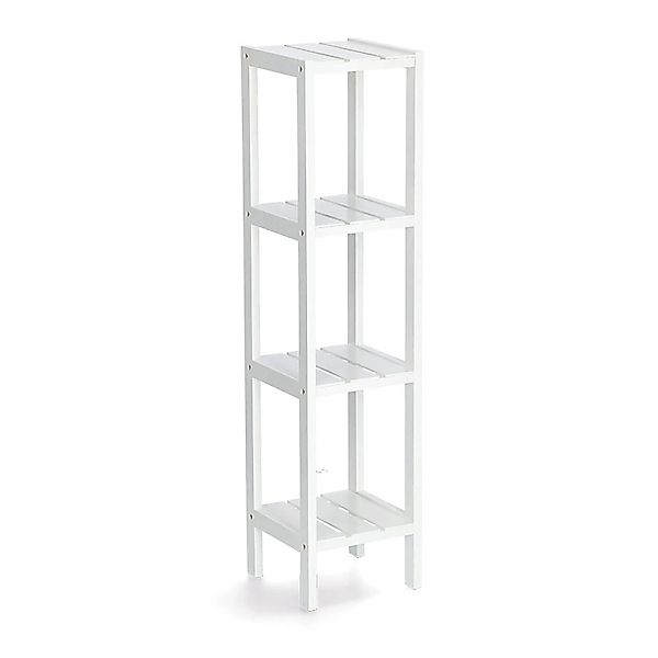 Zeller Standregal mit 4 Ablagen MDF 22 cm x 22 cm x 92 cm Weiß günstig online kaufen