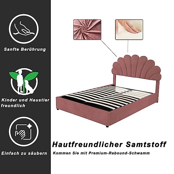 HAUSS SPOLE Polsterbett 140x200cm mit geblümtem günstig online kaufen