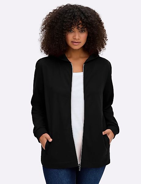 Sheego Shirtjacke "Sweatjacke" 1 Stk. günstig online kaufen