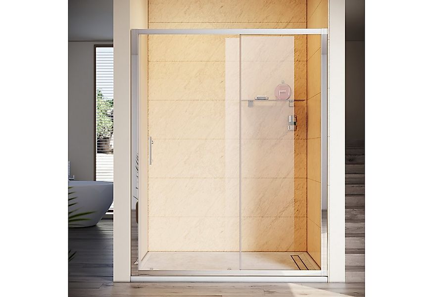 SONNI Dusch-Schiebetür Duschschiebetüren, 100-170cm, ESG Nischentür Duschtü günstig online kaufen