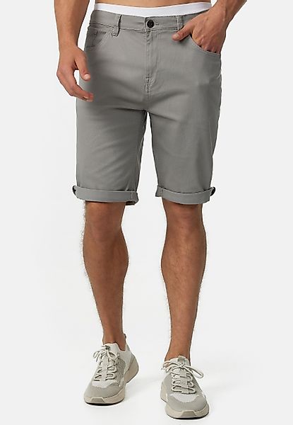 Indicode Jeansshorts Villeurbanne aus elastischer Bauwoll-Qualität günstig online kaufen