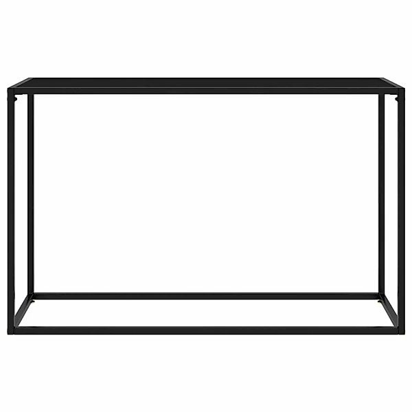 vidaXL Konsolentisch Schwarz 120x35x75 cm Hartglas Modell 2 günstig online kaufen
