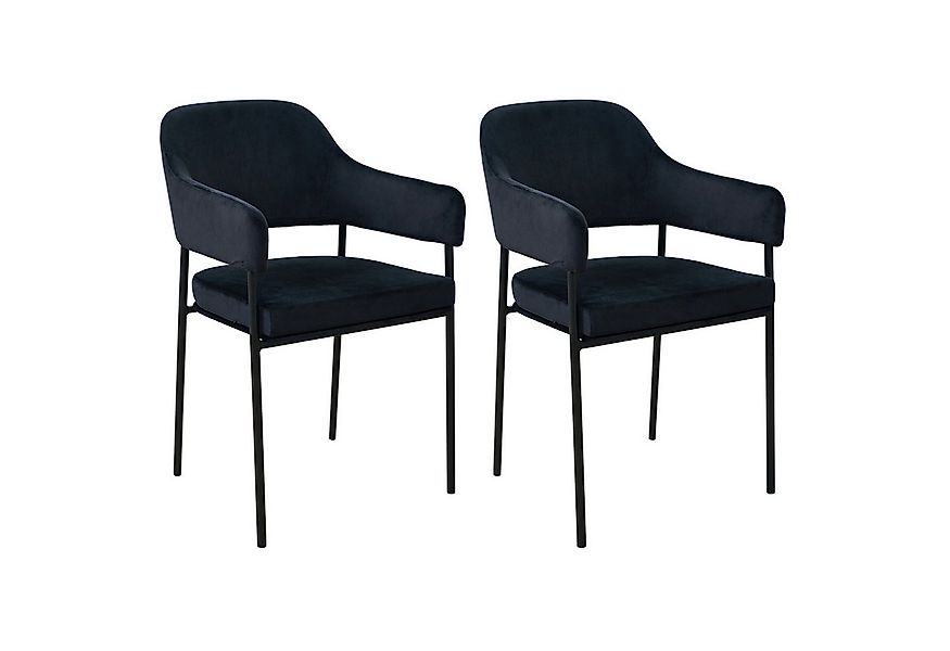 SVITA Esszimmerstuhl SCARLETT (2er Set), Armlehnstuhl, Polsterstuhl, Metall günstig online kaufen