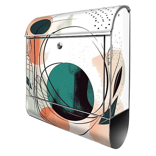 Banjado Design Briefkasten Silber Pulverbeschichtet 39x47x14cm 2 Schlüssel günstig online kaufen