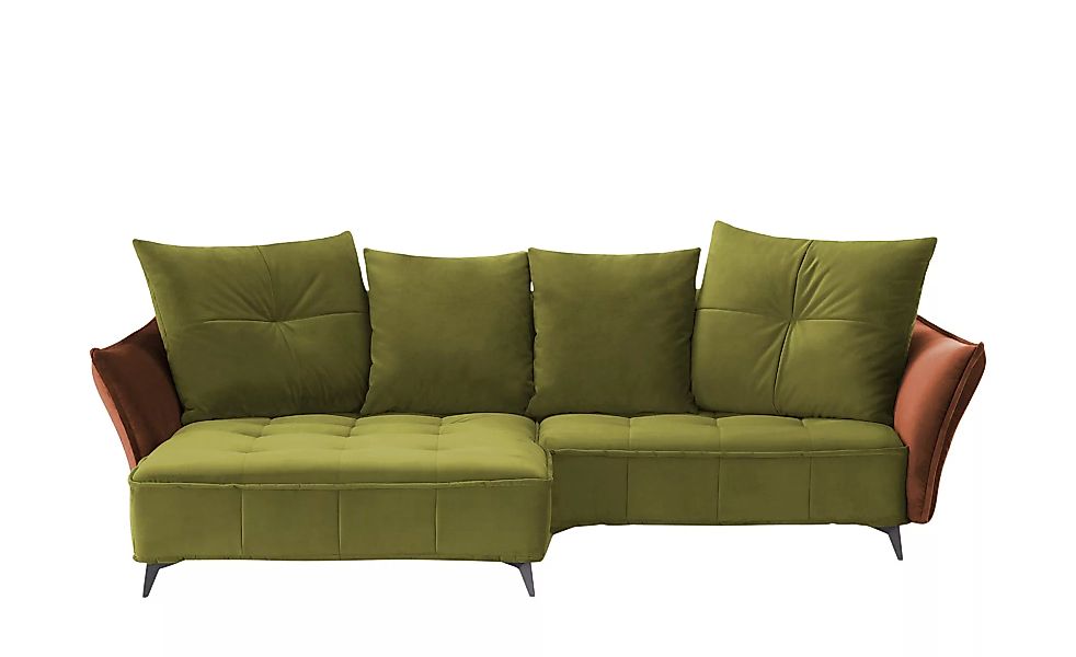 Ecksofa  Crease ¦ grün ¦ Maße (cm): B: 290 H: 80 T: 175 Polstermöbel > Sofa günstig online kaufen