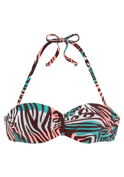 Venice Beach Bügel-Bandeau-Bikini-Top "Maia" mit trendigem Tierdruck günstig online kaufen