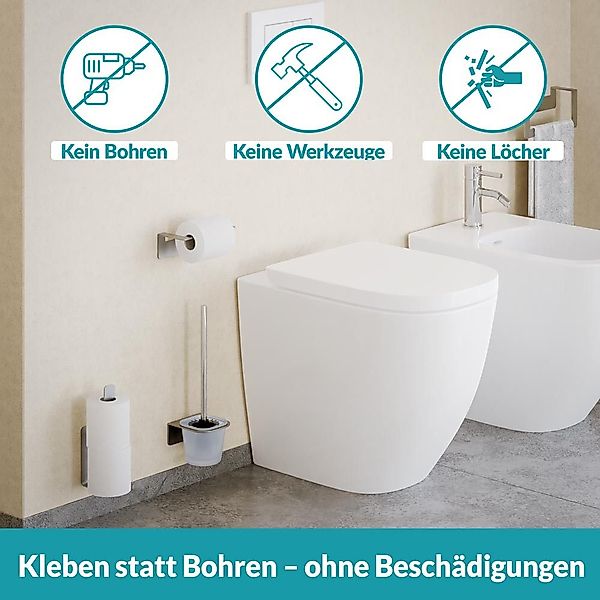 WEISSENSTEIN Toiletten-Ersatzrollenhalter Aufbewahrung Toilettenpapier ohne günstig online kaufen
