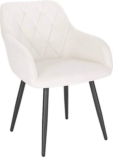 Woltu Esszimmerstuhl (1 St), mit Samtbezug, Küchenstuhl, mit Metallbeinen günstig online kaufen