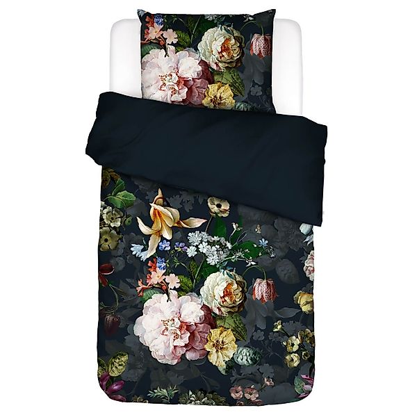Essenza Bettwäsche Fleurel Indigo Blue, Flanell, günstig online kaufen