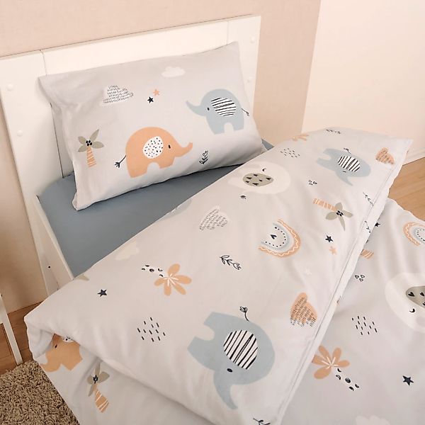 Baby Best Babybettwäsche "BabyBest Elephant" 2 Stk. tlg. Flanellbettwäsche günstig online kaufen