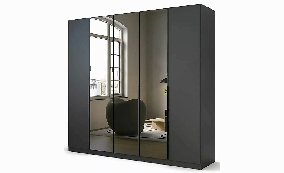 Drehtürenschrank  Skyla ¦ grau ¦ Maße (cm): B: 226 H: 210 Schränke > Kleide günstig online kaufen