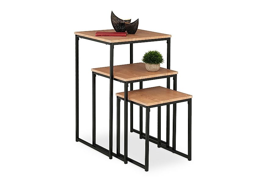 relaxdays Beistelltisch 3er Set (3er Set), C günstig online kaufen