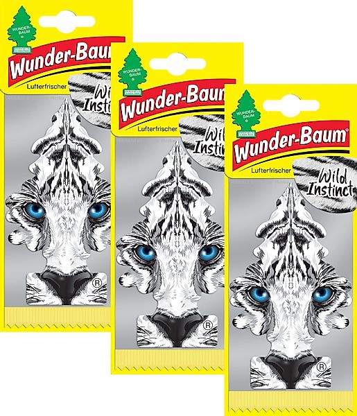 Kunstbaum 3er Duftbäumchen Wild Instinct Wunderbaum günstig online kaufen