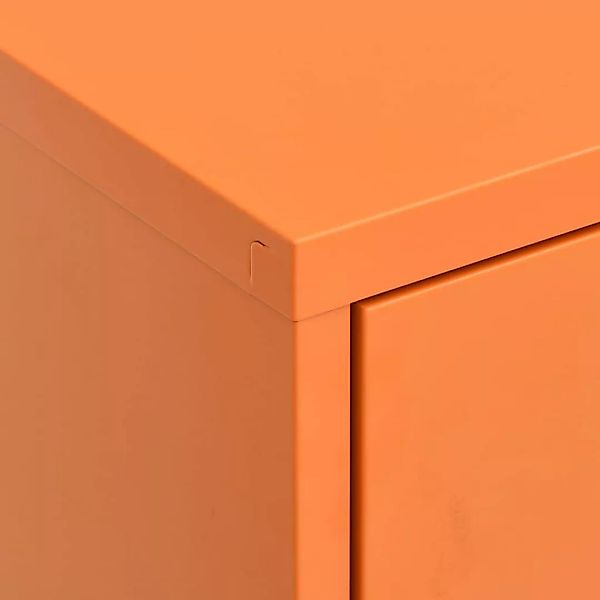vidaXL Kleiderschrank Lagerschrank Orange 80x35x101,5 cm Stahl günstig online kaufen