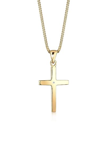 Elli DIAMONDS Kette mit Anhänger Kreuz günstig online kaufen