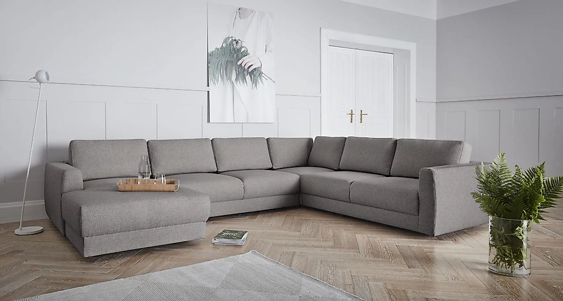 OTTO home Wohnlandschaft "Hobro U-Form" in 3 Bezugsqualitäten in vielen Far günstig online kaufen