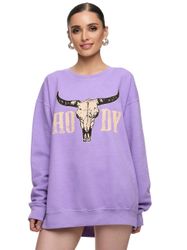 Worldclassca Sweatshirt Worldclassca Oversized Sweatshirt Print günstig online kaufen