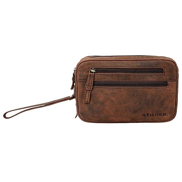 STILORD Handtasche "Nero" Vintage Handgelenktasche Clutch Herren Echtleder günstig online kaufen